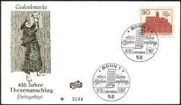 1967-Germania S.1v."anniversario Riforma Protestante"su Fdc Illustrata - Lettres & Documents