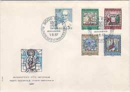 1967-Svizzera S.5v."Pro Patria,dipinti Ecclesiastici"su Fdc Illustrata - FDC