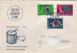 1966-Svizzera S.3v."Serie Di Propaganda"su Fdc Illustrata,indirizzo In Parte Sbi - FDC