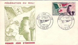 1959-Mali S.1v."Nascita Della Federazione"su Fdc Illustrata - Mali (1959-...)