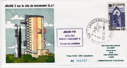 1985-Francia France Busta Commemorativa Spaziale.Reception Par Le CNES De La 1 B - 1961-....