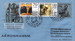 1989-Vaticano St.Denis (Isola Di Reunion) Dispaccio Aereo Straordinario Del 28 A - Airmail