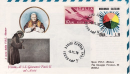 1978-visita Di S.S. Giovanni Paolo II^ad Assisi Del 5 Novembre - 1971-80: Marcophilia