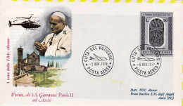1978-Vaticano Visita Di S.S. Giovanni Paolo II^ad Assisi Del 5 Novembre - Airmail