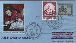 1988-Vaticano Salisburgo (Austria) Dispaccio Aereo Straordinario Del 23 Giugno,  - Airmail