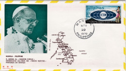 1970-Filippine Santa Messa Al "Quezon Circle" Messaggio All'Asia Da Radio Verita - Philippines
