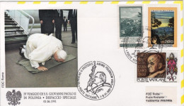 1991-Vaticano Dispaccio Aereo Speciale Per IV Viaggio Di S.S. GiovanniPaolo II^  - Airmail