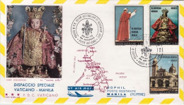Vaticano-1970 Dispaccio Speciale Manila Filippine Viaggio Papale Sua Santita' Pa - Aéreo