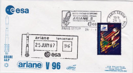 1997-Francia France Cat.Lollini K 836 Nouvelle Mise En Orbite D'un Satellite Int - 1961-....