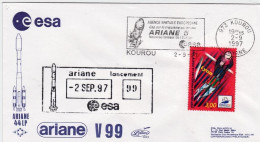 1997-Francia France Cat.Lollini K 851 Mise Sur Orbite Du 10 Satellite Hot Bird D - 1961-....