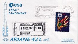 1997-Francia France Cat.Lollini K 877 Marque Philatelique ESA Type 1 + Flamme ES - 1961-....
