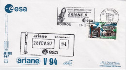 1997-Francia France Cat.Lollini K 826 Intelsat De Nouveau Lance Avec Ariane. Env - 1961-....