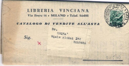 1946-catalogo Di Vendita All'asta Affr. L.1 Democratica Isolato Annullo Milano 2 - 1946-60: Poststempel