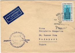 1963-Germania DDR I^volo Berlino Budapest Annullo Figurato - Briefe U. Dokumente