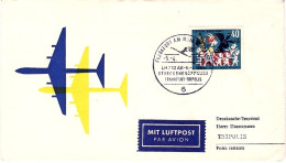 1964-Germania I^volo Francoforte Tripoli - Lettres & Documents