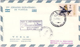 1966-Argentina Volo Buenos Aires Montevideo - Poste Aérienne