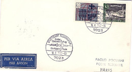 1963-Germania AUA Caravelle Stoccarda Parigi Del 16 Giugno - Storia Postale