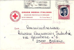 1976-stampato Della Croce Rossa Italiana Affrancato L.100 Busoni - 1971-80: Marcophilia