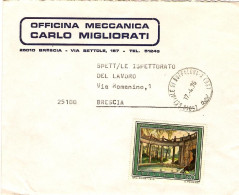 1976-busta Commerciale Affrancata L.150 Montecatini Terme Isolato - 1971-80: Marcophilie