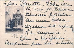 1928-cartolina Roma San Pietro Affrancata 30c. Michetti Con Annullo Meccanico O. - Autres & Non Classés