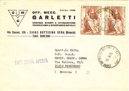 1979-busta Con Intestazione Commerciale Fattura Commerciale Aperta Affrancata Co - 1971-80: Marcophilie