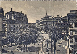 1955-cartolina Roma Via Veneto Annullo Di Messaggere Roma-Napoli Turno 117 - Other & Unclassified