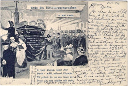 1902-Germania Cartolina Ende Des Dictaturparagraphe 9 May, Viaggiata - Autres & Non Classés