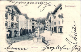1899-Germania Cartolina Berchtesgaden Markplatz Viaggiata - Other & Unclassified