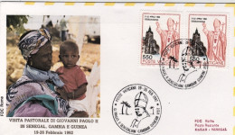 1992-Vaticano Dakar Senegal Visita Pastorale Di Giovanni Paolo II^dispaccio Aere - Poste Aérienne