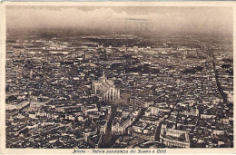 1927-cartolina Di Milano Veduta Panoramica Del Duomo E Citta' Affrancata 10c. Le - Milano (Mailand)