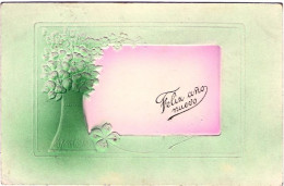 1909-Germania Cartolina Felix Ano Nuevo Viaggiata - Other & Unclassified