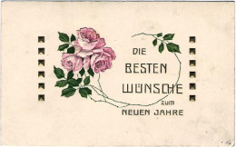 1912-Germania Cartolina Die Besten Wunsche Zum Neuen Jahre Viaggiata - Autres & Non Classés