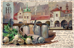 1899-Germania Cartolina Gruss Aus Munchen Viaggiata - Autres & Non Classés