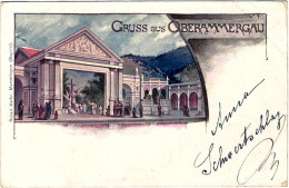 1900-Germania Cartolina Gruss Aus Oberammergau Viaggiata - Other & Unclassified