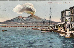 1922-cartolina Napoli Il Vesuvio Da Santa Lucia Viaggiata - Napoli (Naples)