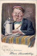 1899-Germania Cartolina "thin Prosit Vom Frushschoppen" Viaggiata - Personen