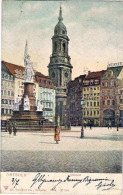 1905-Germania Cartolina Dresden Altmarkt Viaggiata - Other & Unclassified