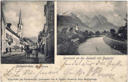 1904-Germania Cartolina Partenkirchen Hauptstrasse Macchie D'ingiallimento - Autres & Non Classés