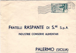 1959-busta Affrancata L.25 Flumendosa Isolato Cat.Sassone Euro 10 - 1946-60: Poststempel