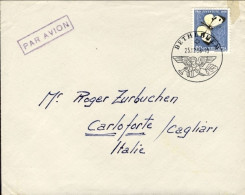 1956-Svizzera Busta Affrancata 40+10 "insetti,Cavolaia"con Annullo Speciale Figu - Autres & Non Classés