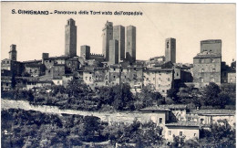 1930ca.-"San Gimignano-panorama Delle Torri Visto Dall'ospedale"non Viaggiata - Siena