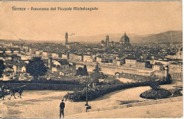 1915-"Firenze-panorama Dal Piazzale Michelangiolo"per La Svizzera Affrancata 10c - Firenze