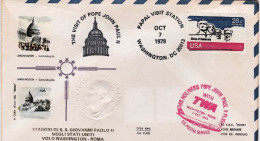 1979-U.S.A. Volo Di Rientro Visita Di S.S. Giovanni Paolo II^Washington Roma Con - Autres & Non Classés