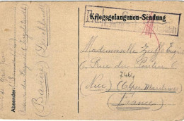 1915-Germania Cartolina Postale Con Bollo Di Posta Militare - Other & Unclassified