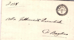 1860-piego Con Testo Bollo A Linee Orizzontali Di Vestone (Brescia),al Verso Bag - Unclassified