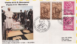 Vaticano-1985 La Haye Olanda Visita Di S.S.Giovanni Paolo II^ In Benelux Dispacc - Airmail