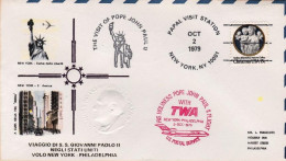 1979-U.S.A. Volo Di Rientro Visita A New York Di S.S. Giovanni Paolo II^Washingt - Autres & Non Classés