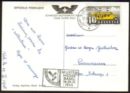 1945-Svizzera Foto "MusterMesse Basel"affrancata 10c.ufficio Postale Mobile Con  - Altri & Non Classificati