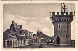 1949-San Marino Cartolina Dal Terrazzo Del Palazzo E Tre Torri Affrancata L.5 Ve - Storia Postale