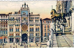 1956-cartolina Di Venezia I Cavalli Di Bronzo Affrancata L.10 Turistica Annullo  - Venezia (Venice)